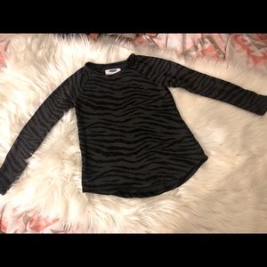 Old Navy Girls zebra print shirt